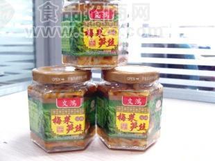 蔬菜罐头、酱腌菜、梅菜笋丝、罐头 笋