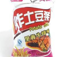 炸土豆条里脊牛排味