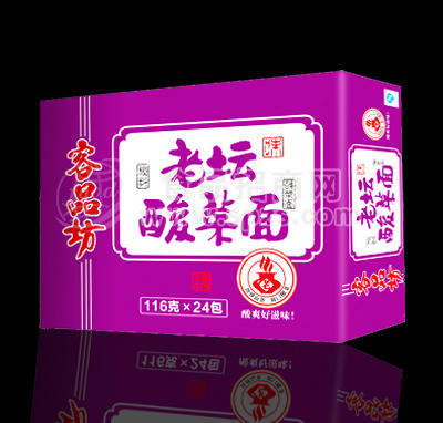 客品坊老壇酸菜面116g(箱裝)