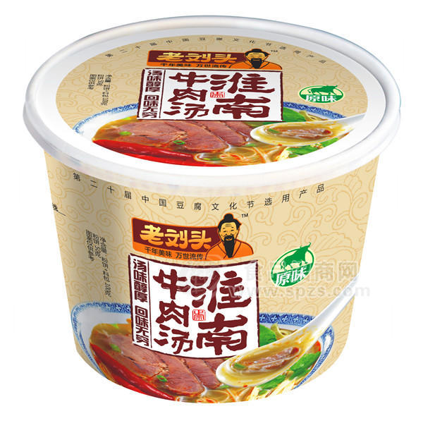 老劉頭 淮南牛肉湯原味 桶裝