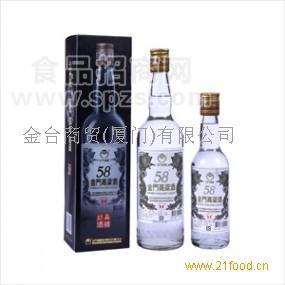 58度金門高粱酒白金龍