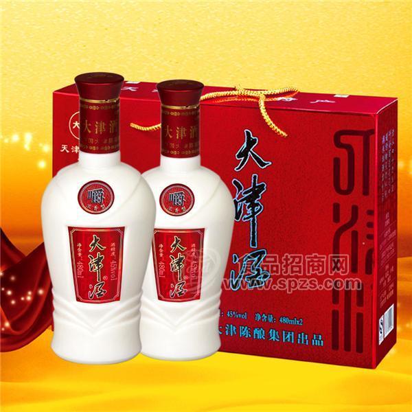 天津低價(jià)位白酒禮盒代理大津酒紅雙瓶禮盒白酒