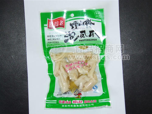 哈得老野山椒泡鳳爪100g