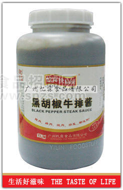 供应黑胡椒牛排酱 3KG桶装 忆霖食品