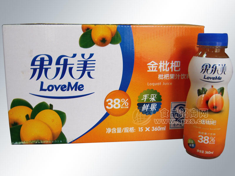 ·果乐美金枇杷360mlx15瓶 
