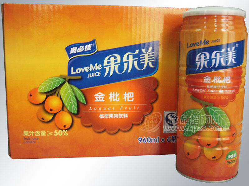 ·果乐美金枇杷960mlx6瓶 