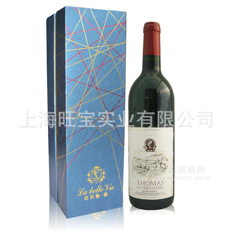 旺寶法國原裝進(jìn)口 托馬斯酒莊貴婦人干紅葡萄酒2009藍(lán)色禮盒