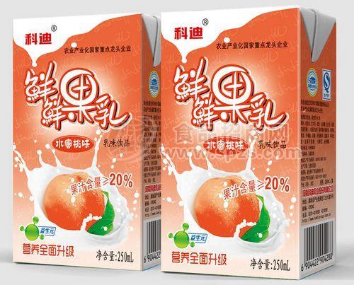 鮮鮮果乳 水蜜桃味250ml