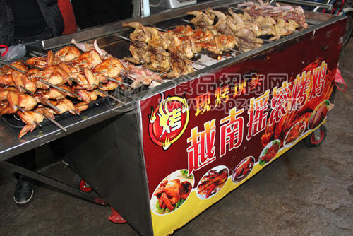 全自动旋转碳烤鸡炉
