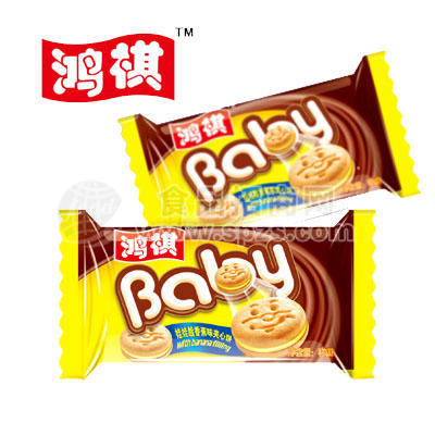 香蕉味夹心饼.