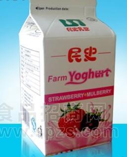 民史-草莓桑葚酸牛奶500g