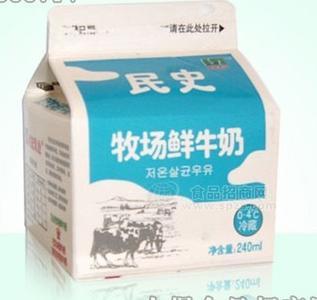 民史牧場(chǎng)鮮牛奶240ml