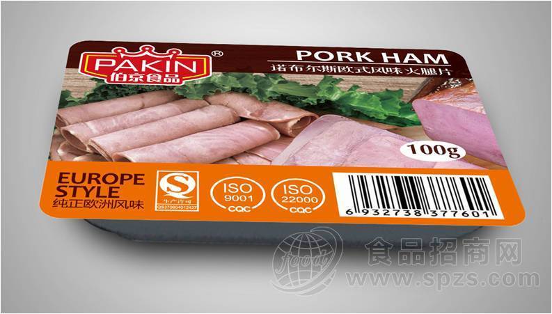 欧式风味火腿片100g