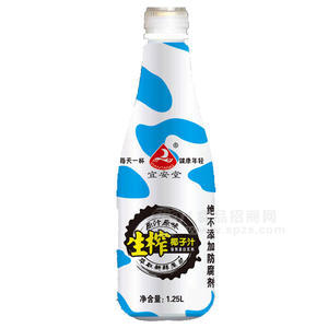 宜安堂 生榨椰子汁 植物蛋白飲料 1.25L