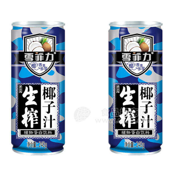 雪菲力 生榨椰子汁 植物蛋白飲料 240g