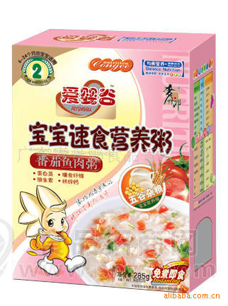 爱婴谷番茄鱼肉粥2段