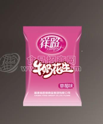 草莓味牛奶花生袋裝