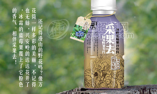采果去冰野蓝莓果汁饮料（果色装）