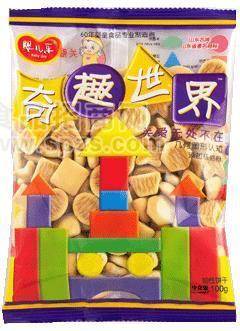 100g奇趣世界几何饼干