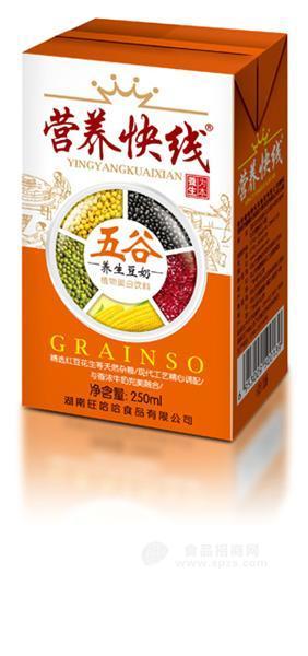 营养快线五谷养生核桃味豆奶饮料
