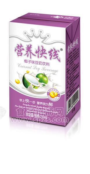 营养快线五谷养生豆奶椰子味