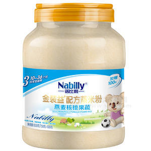 诺比利 金装益+配方蒸米粉 燕麦核桃果蔬 850g