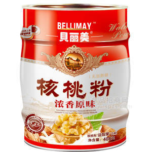 贝丽美 浓香原味 无加蔗糖 核桃粉 408g