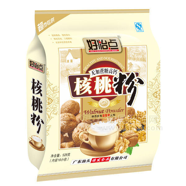 好怡点 无加蔗糖高钙核桃粉 528g