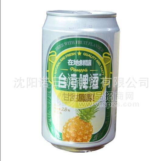 供應臺灣原裝進口 果味啤酒 臺灣啤酒干甜鳳梨味啤酒330ml*24罐/箱