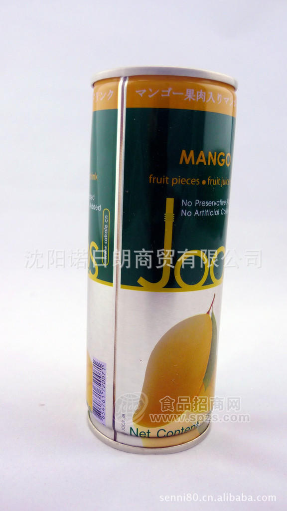 供应泰国原装进口 Joos杰事芒果汁（含芒果果肉）230ml*24罐/箱