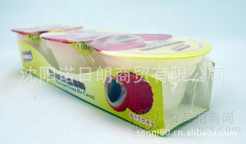 供应马来西亚进口 素玛哥荔枝味果冻（含椰果）110g*3杯*12组/箱