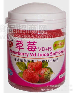 110克瓶裝草莓VD+鈣維生素果汁軟糖