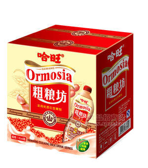 粗糧飲品，粗糧坊紅豆花生味牛奶飲品