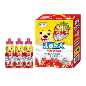 島上草乳酸菌飲品草莓味220ml×16瓶