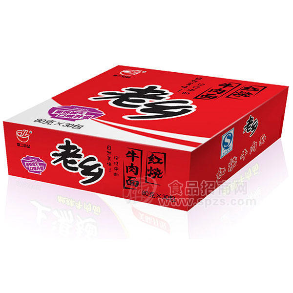 亞蘭食品 老鄉(xiāng) 紅燒牛肉面 80gx30包