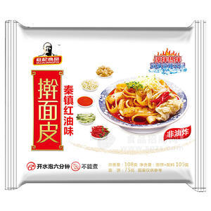 杜記食品  秦鎮(zhèn)紅油味  搟面皮 108g