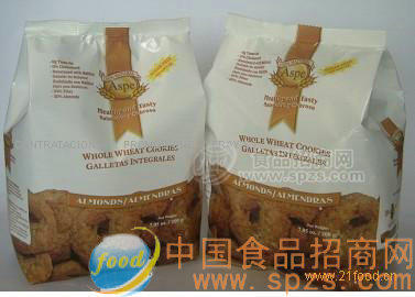 无糖全麦曲奇饼干(杏仁味)