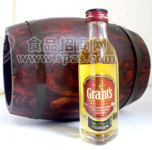 供应格兰威士忌酒版 Grants 50ML