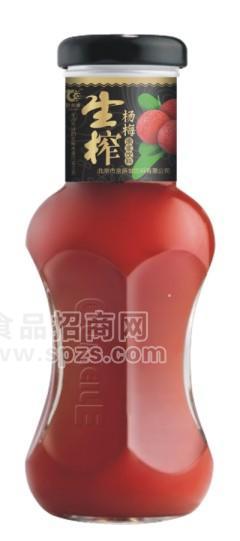 ·六棱瓶生榨杨梅汁260ml 