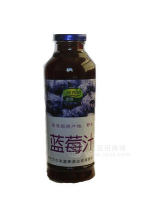 蓝莓野果汁（圆瓶）420ml
