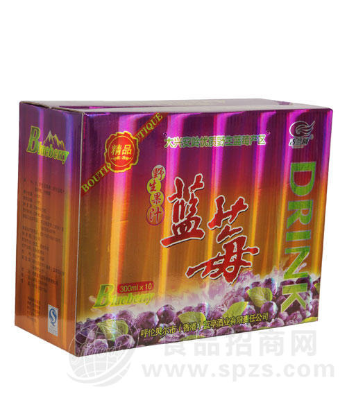 蓝莓（300ml）礼盒1X10