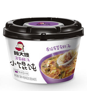 顾大嫂小馄饨83g×12桶 泡菜酸汤
