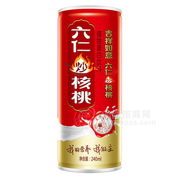 六仁炒核桃植物蛋白飲料240ml