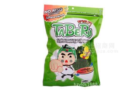 泰国进口食品 TABERU（塔布鲁）韩式海苔 40g 海鲜味