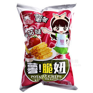華妞薯?xiàng)l番茄味休閑食品65克
