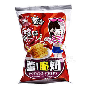 華妞薯?xiàng)l甜辣味薯脆妞65克