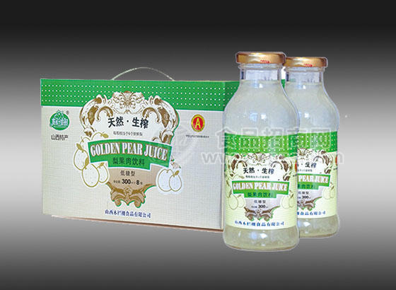 ·梨果肉饮料300mlx8瓶 