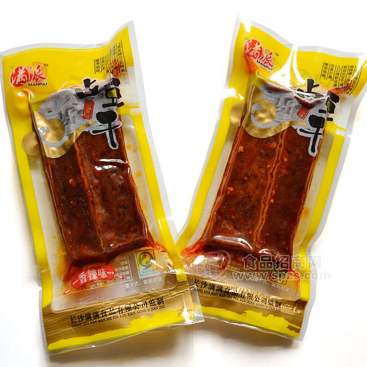 供應(yīng)散裝豆干 滿(mǎn)派品牌-鹵豆干香辣味 2500g*2