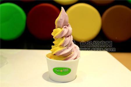 冰点精灵芒果和香芋混合口味冰激凌