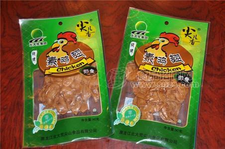 尖儿香烧烤味豆筋素鸡翅